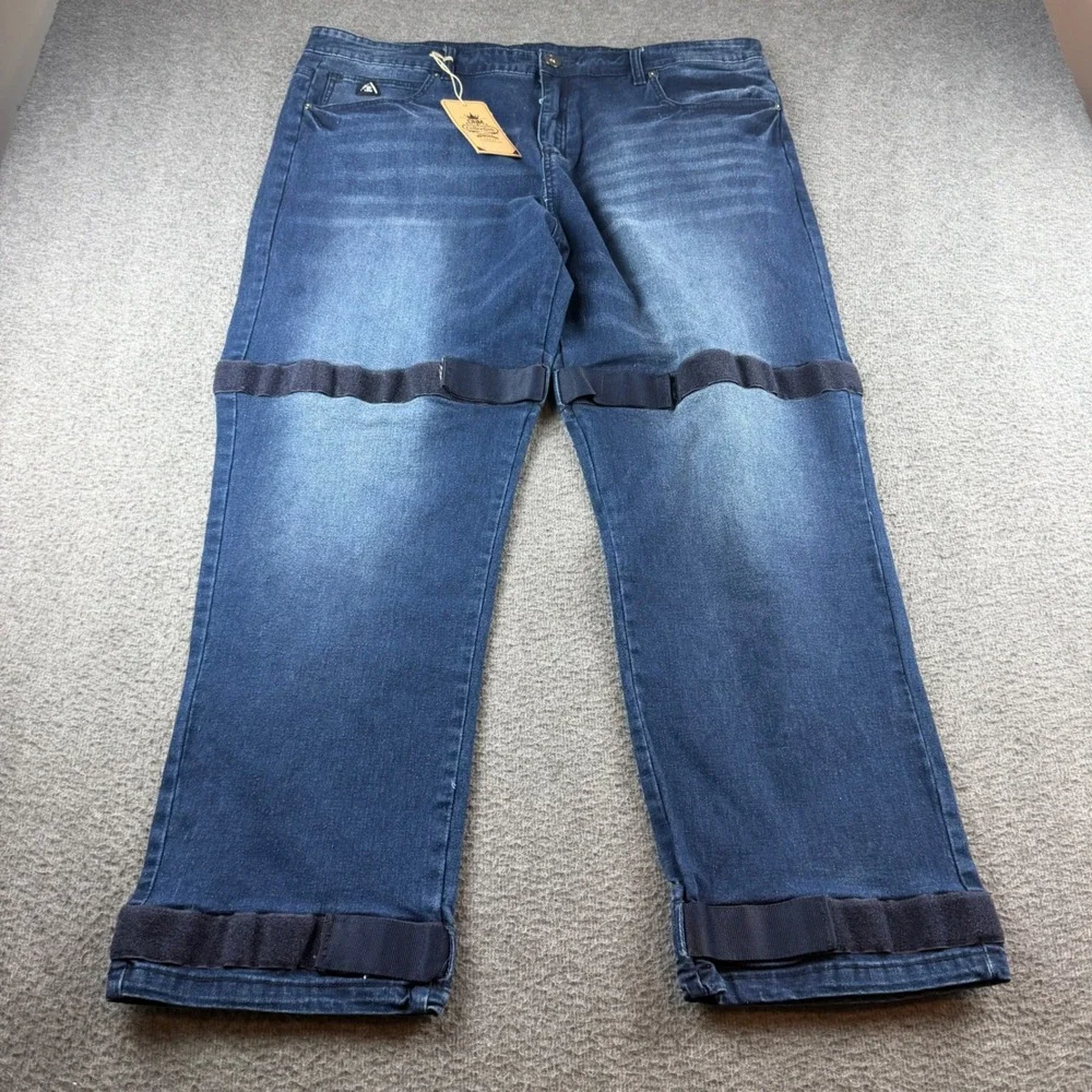 DNM Collection Slim Fit Jeans Men's‎ 40 Blue Strap Streetwear HD18-DNM006